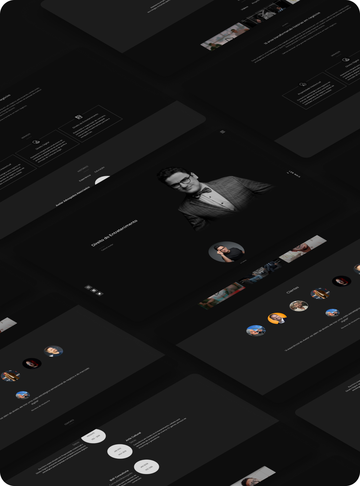 Site do projeto Gabriel Avelar no celular